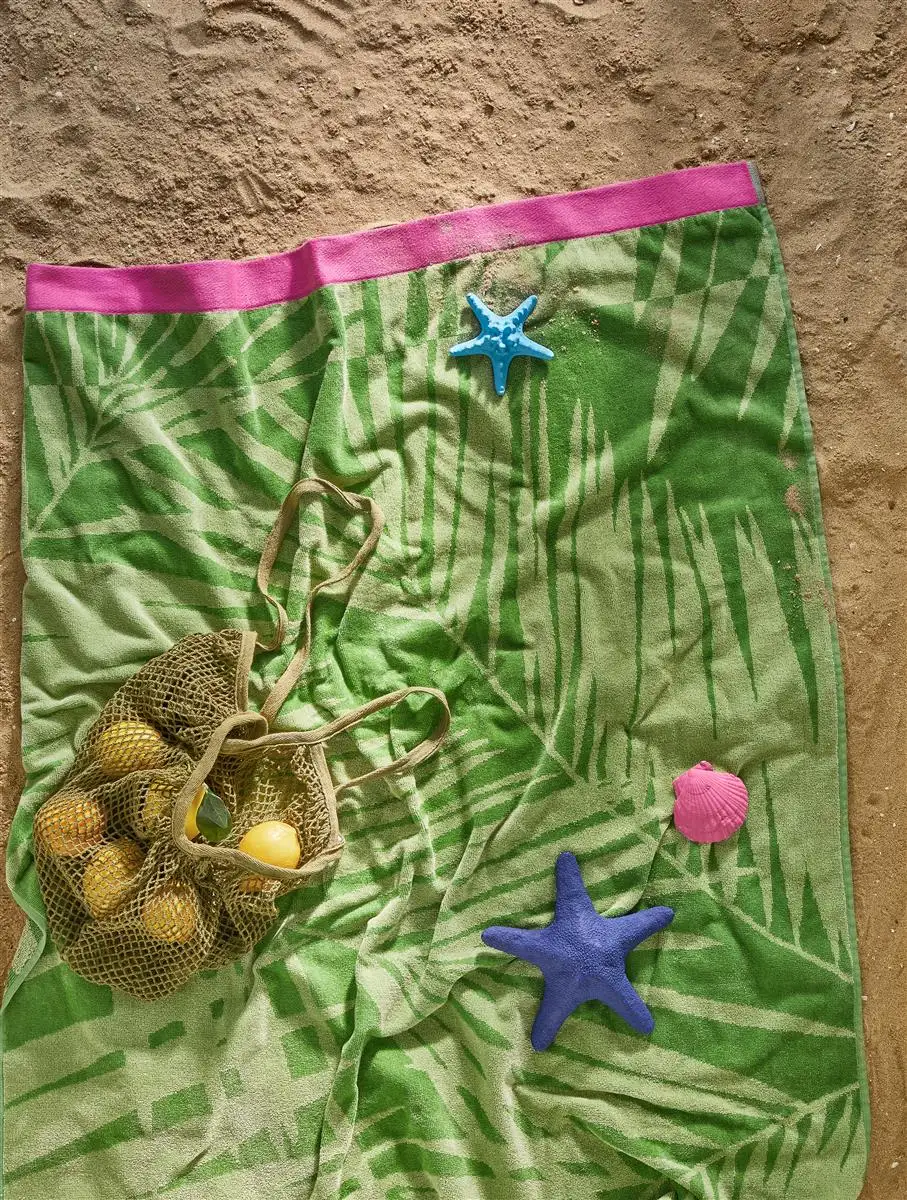 Kaat strandlaken Belize groen 100x180cm - Afbeelding 2