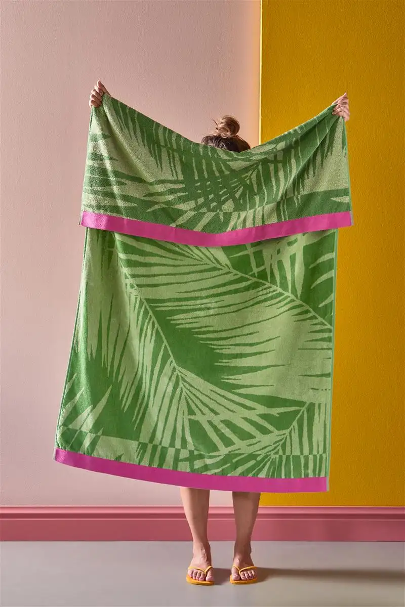 Kaat strandlaken Belize groen 100x180cm - Afbeelding 3