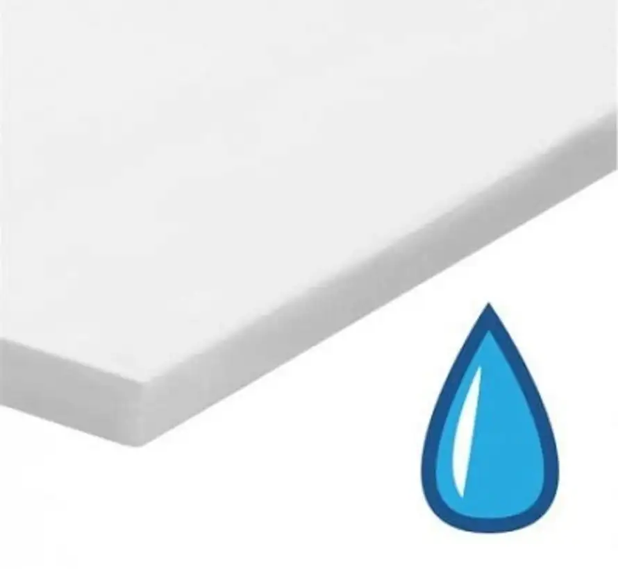 Waterdicht hoeslaken voor splittopper 1 split badstof - PU 160x210 - Afbeelding 2