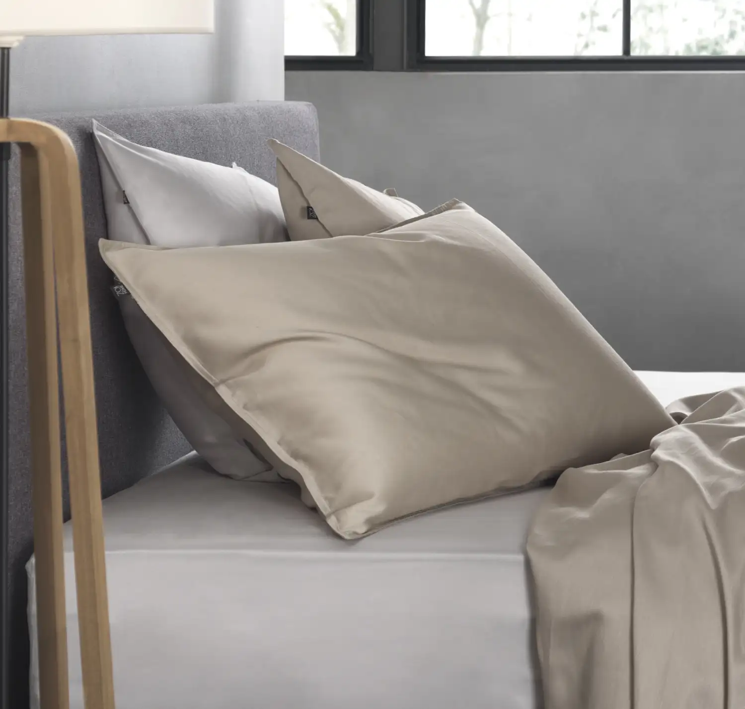Zo! Home kussenslopen Satinado 2-pack (satijn, forest sand) - Afbeelding 2