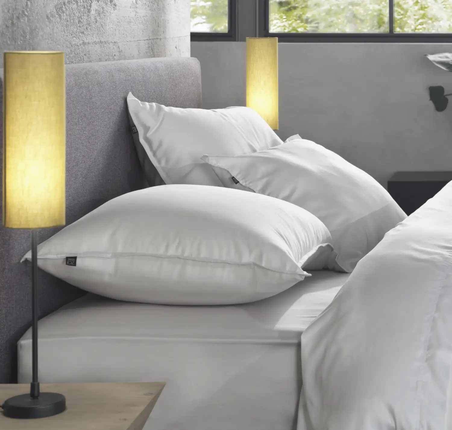 Zo! Home kussenslopen Satinado 2-pack (satijn, white) - Afbeelding 2