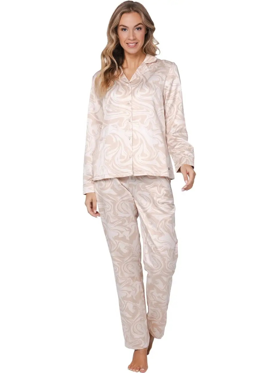 Pastunette dames pyjama Eternal 121252-202-1 beige - 48 - Afbeelding 5