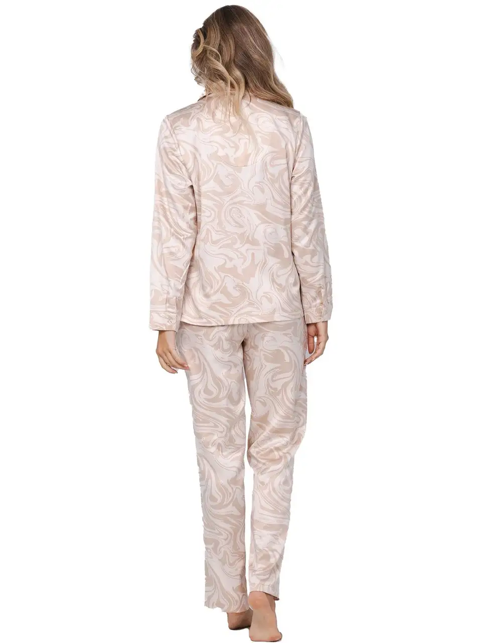 Pastunette dames pyjama Eternal 121252-202-1 beige - 48 - Afbeelding 3