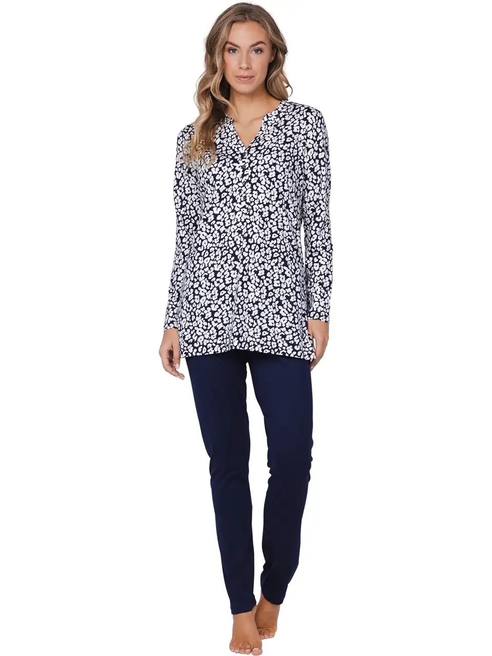 Pastunette dames pyjama 121252-212-1 dark blue - Afbeelding 4