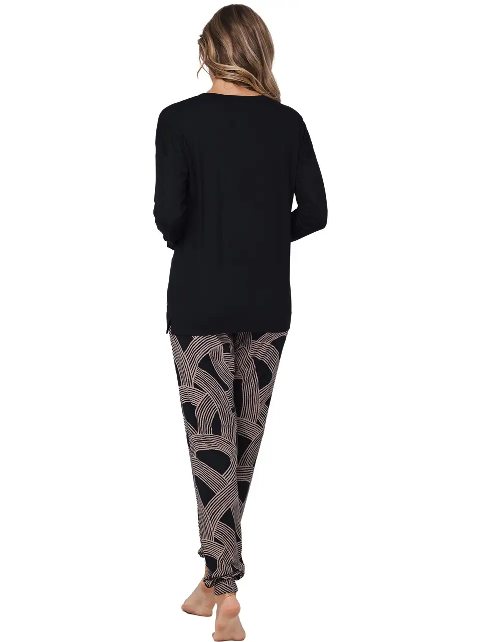 Pastunette dames pyjama 121252-246-2 black - 52 - Afbeelding 6