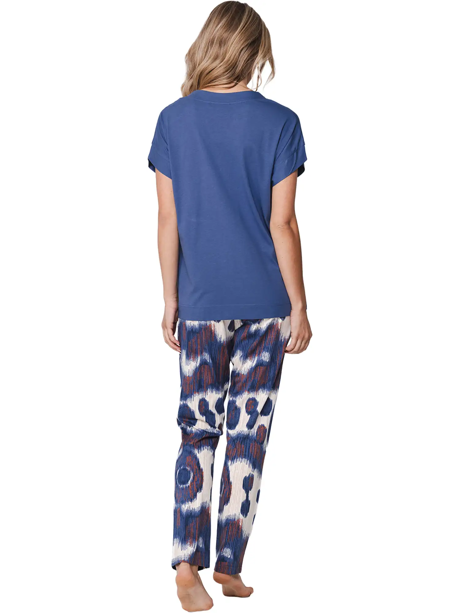 Pastunette dames pyjama 121261-220-1 indigo flow - 42 - Afbeelding 4