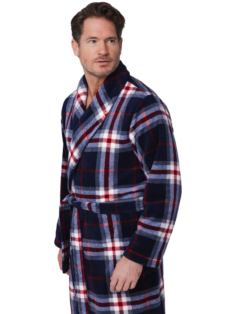 Pastunette heren badjas 172252-534-1 dark blue - XXL - Afbeelding 2