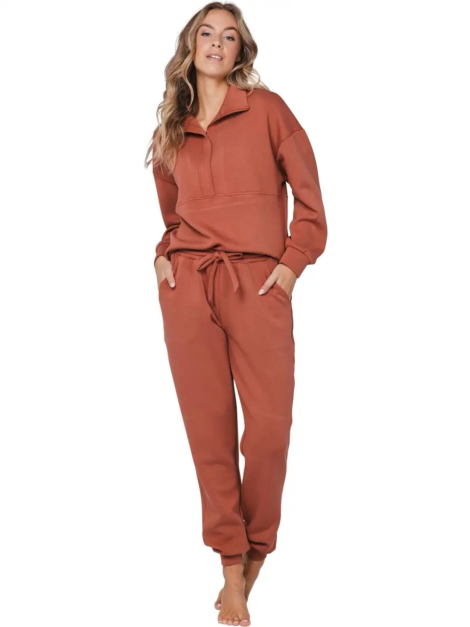 Pastunette dames huispak 181252-204-1 brown - 46 - Afbeelding 2