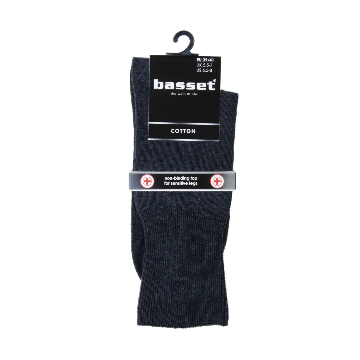 Basset naadloze herensokken (zwart, 3108) - 43/45 - Afbeelding 2