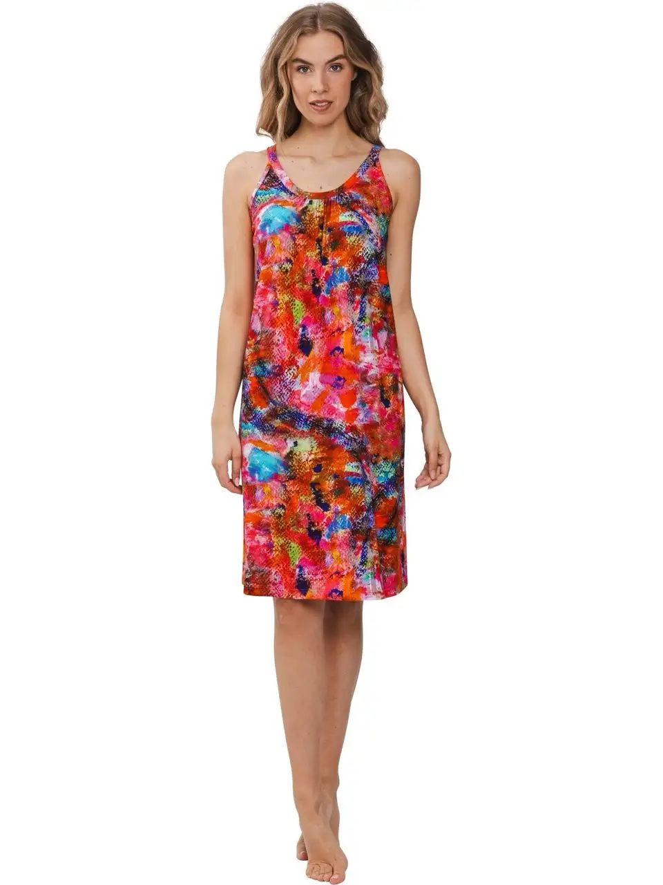 Pastunette dames beachdress mouwloos pink 311251-334-2 - 40 - Afbeelding 2