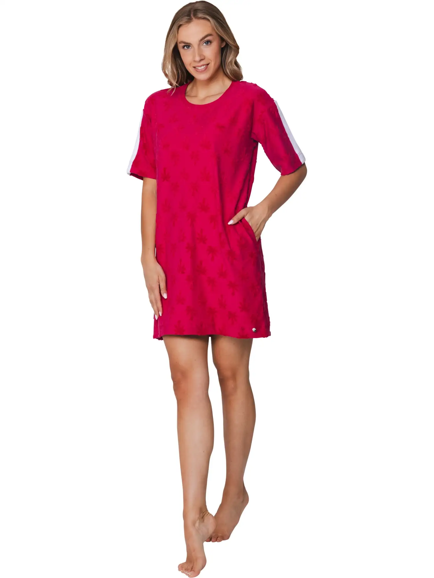 Rebelle dames jurk Palm Springs 311261-622-1 dark pink - 44 - Afbeelding 3