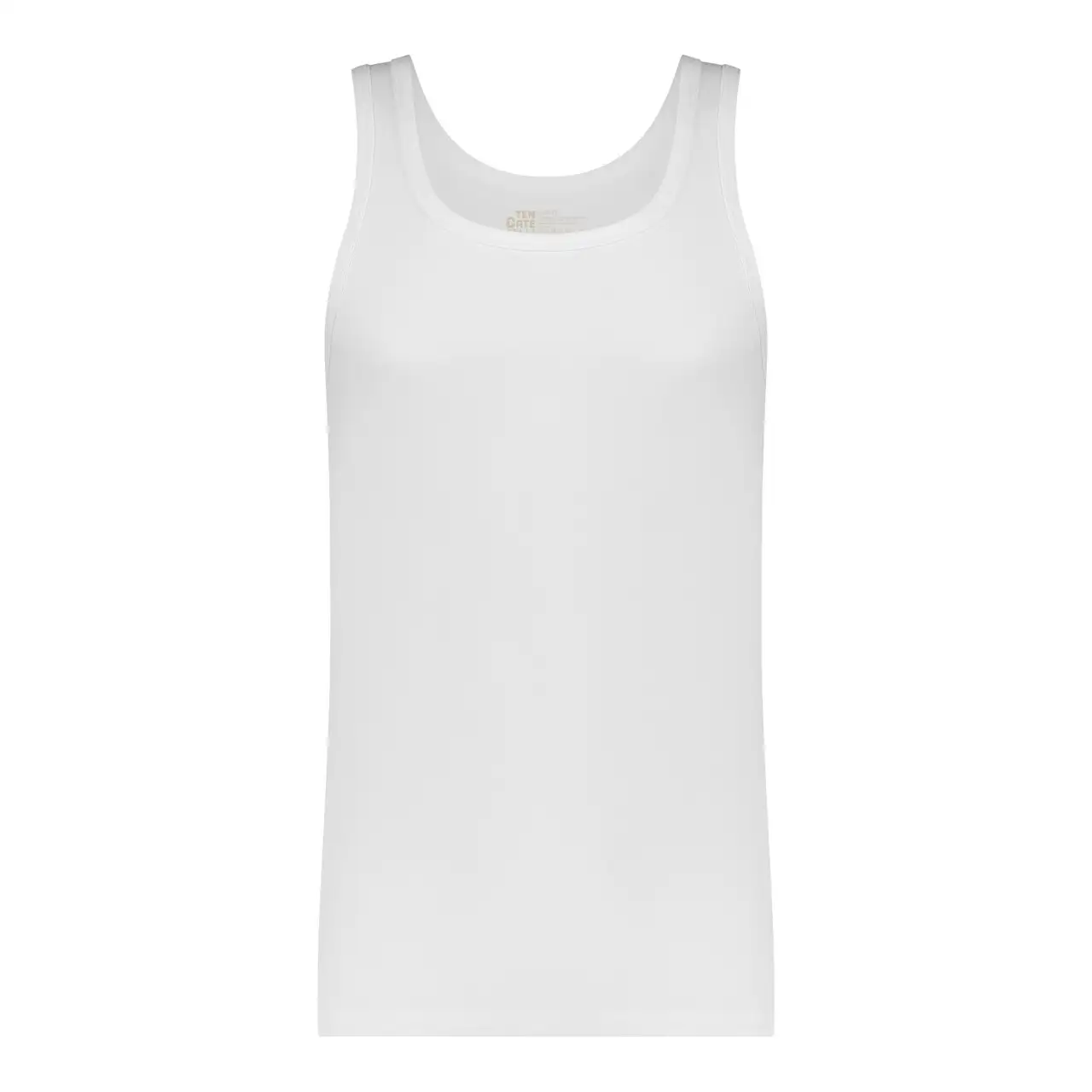 Ten Cate Basics men singlet (2pack - white) - 9 (3XL) - Afbeelding 2