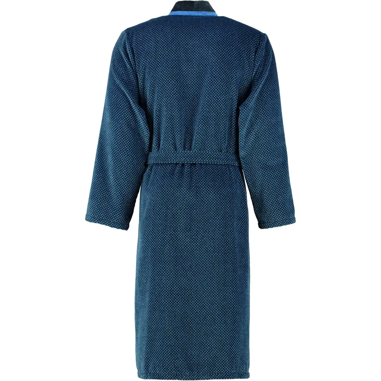Cawö heren badjas Kimono (4839-19, blauw-zwart) - 52 - Afbeelding 3