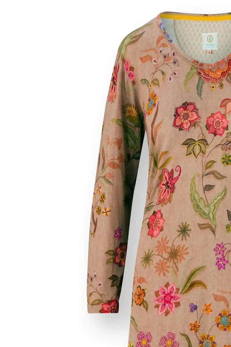 PiP Studio nachthemd Dana Coco Flower sand - Afbeelding 5