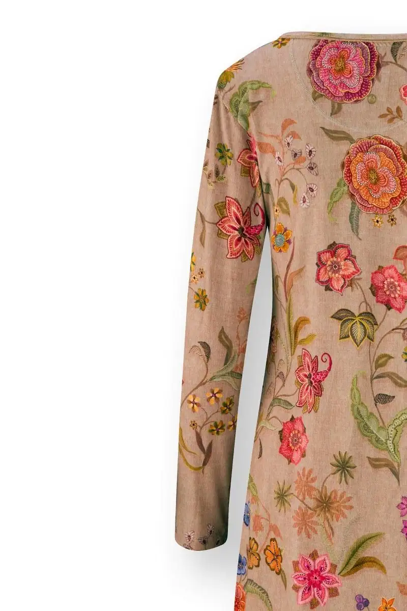 PiP Studio nachthemd Dana Coco Flower sand - Afbeelding 4