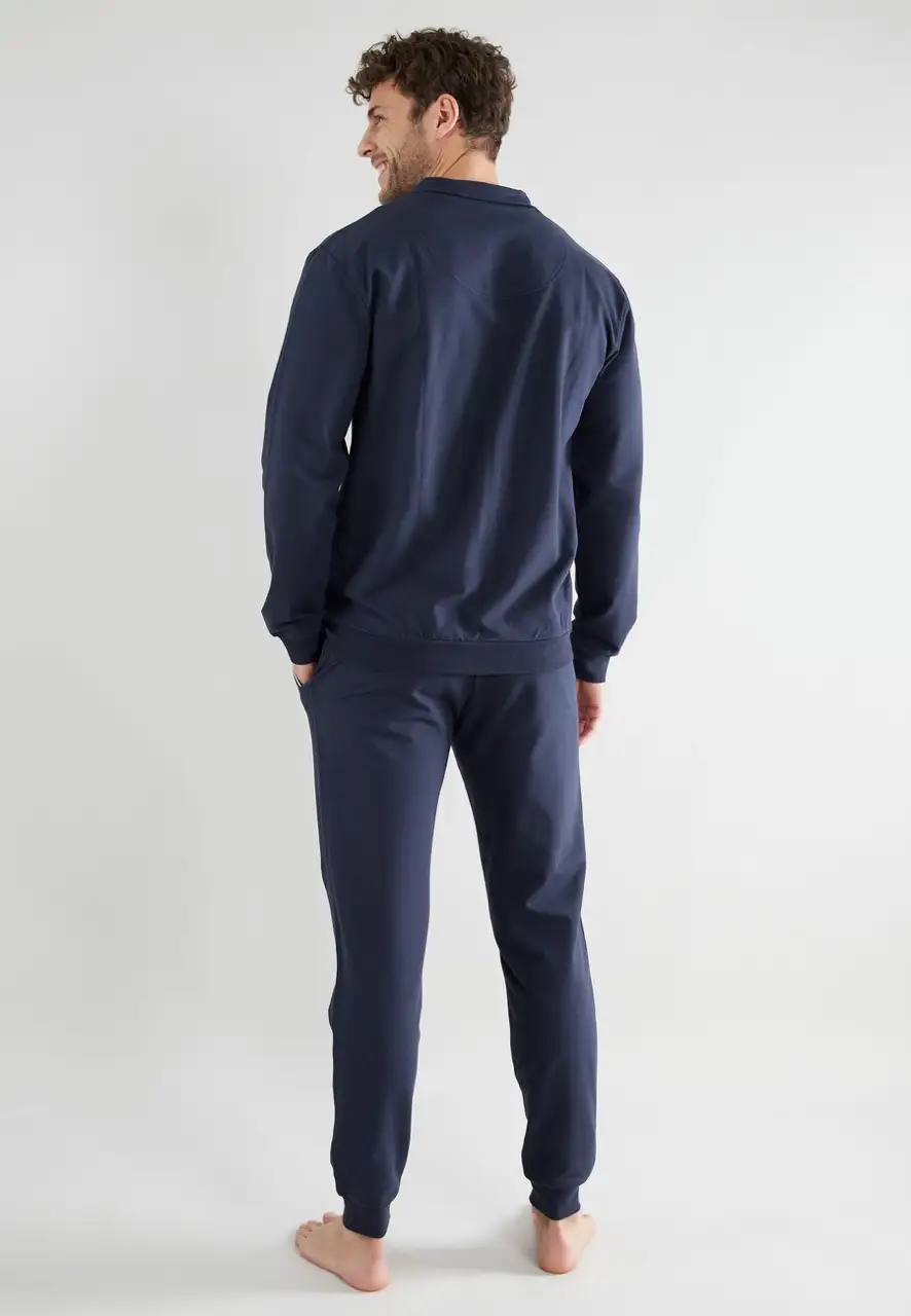 Götzburg heren huispak blauw 550287 - 48 - Afbeelding 4