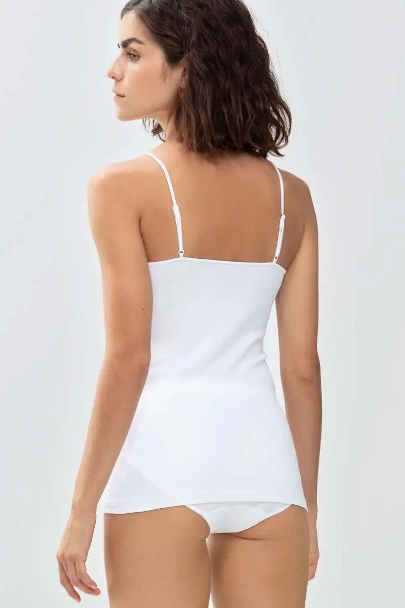 Mey dames spaghetti hemd Emotion wit 55201 - 38 - Afbeelding 2