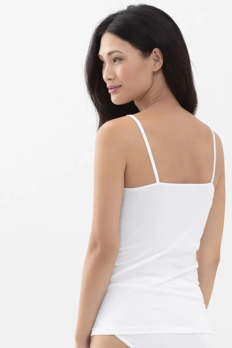 Mey dames spaghetti hemd Emotion Elegance wit 55370 - 40 - Afbeelding 4
