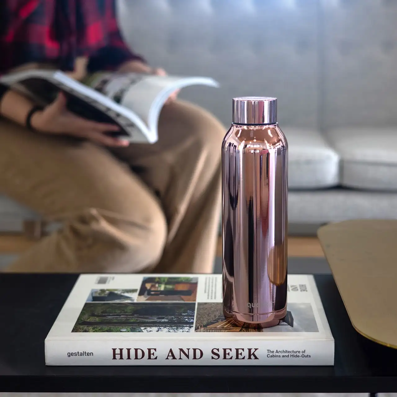 Quokka drinkfles RVS Solid Sleek Rose Gold 630 ml - Afbeelding 5