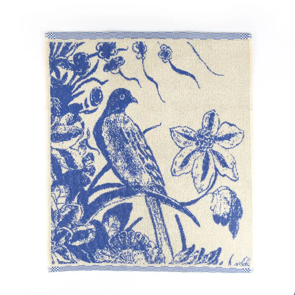 Bunzlau Castle keukendoek Delfts Blauw Bird - Afbeelding 2