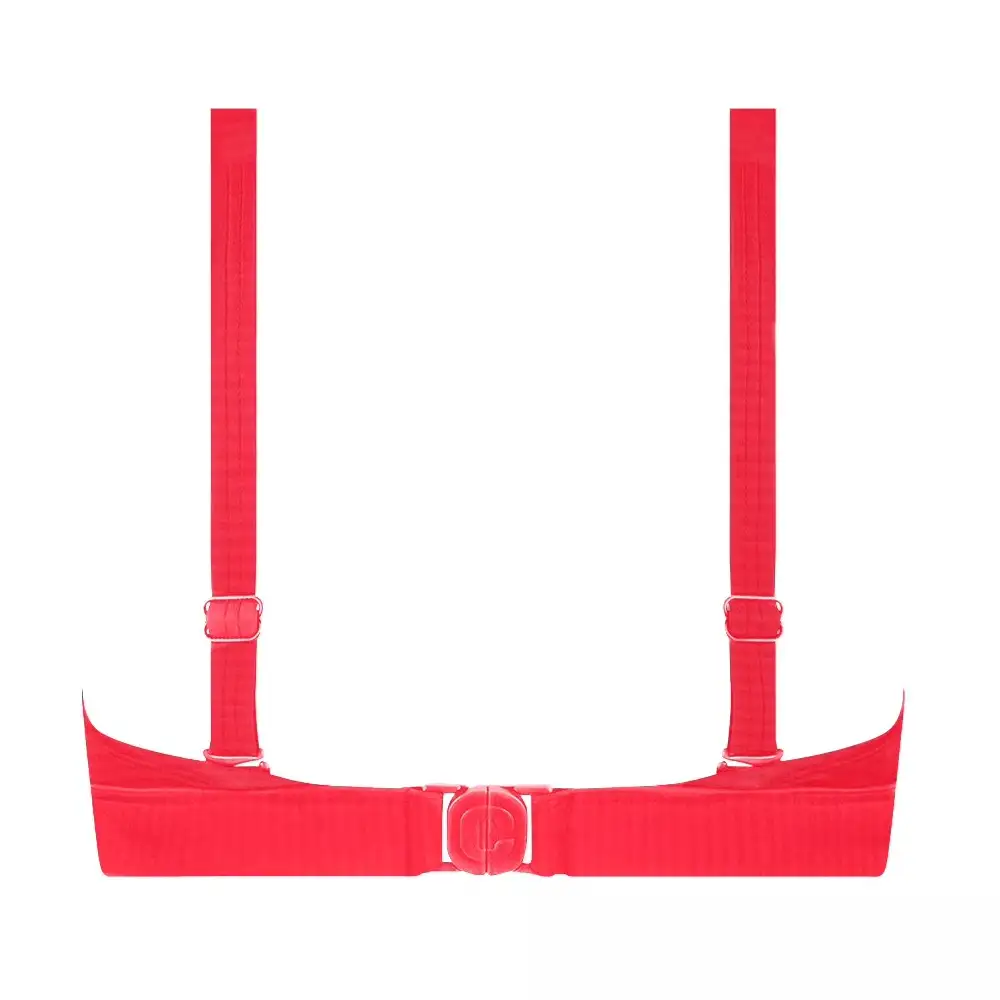 Ten Cate bikini top triangle buckle push-up bright red - 42C - Afbeelding 2