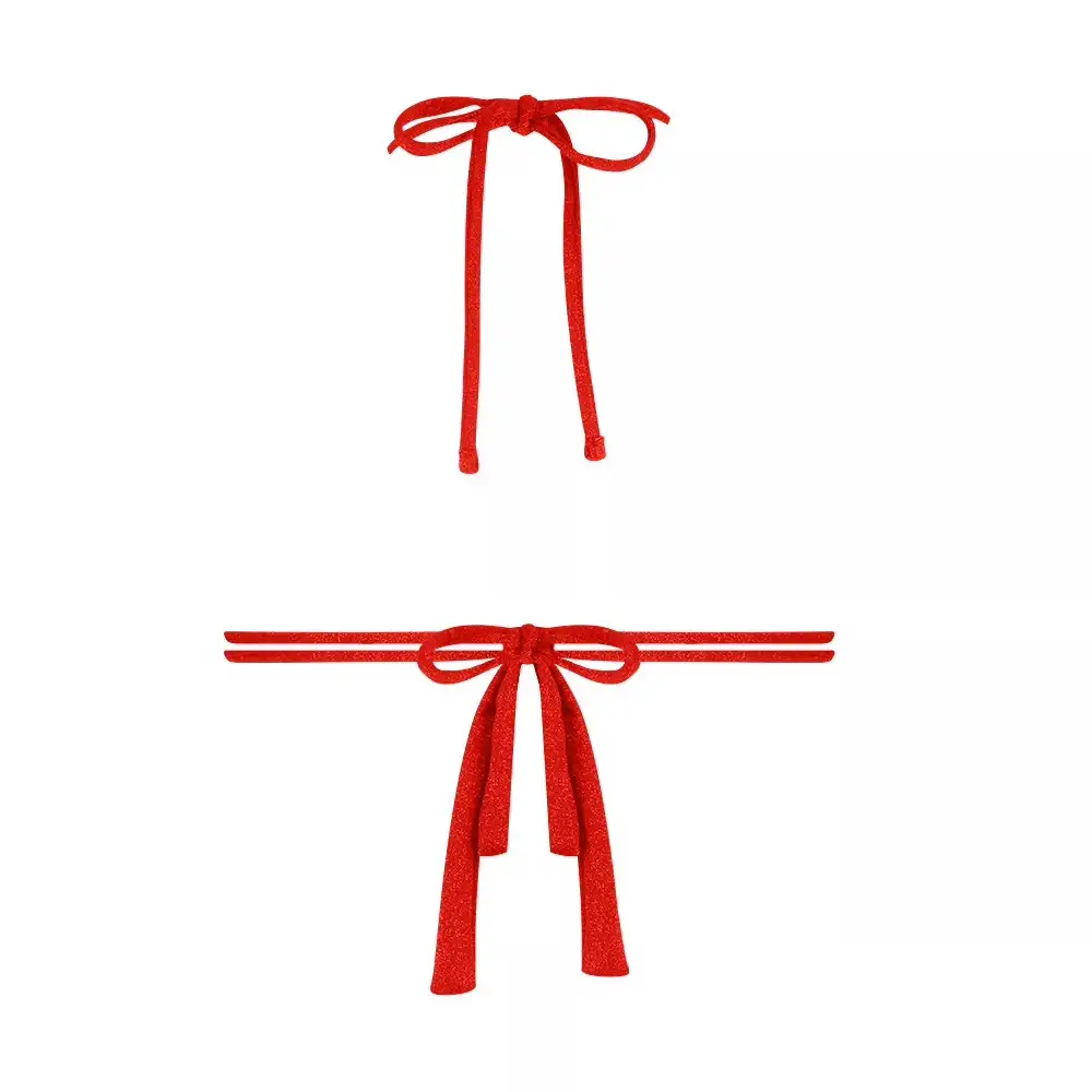 Ten Cate bikini top triangle removable padding red orange - 40 - Afbeelding 2