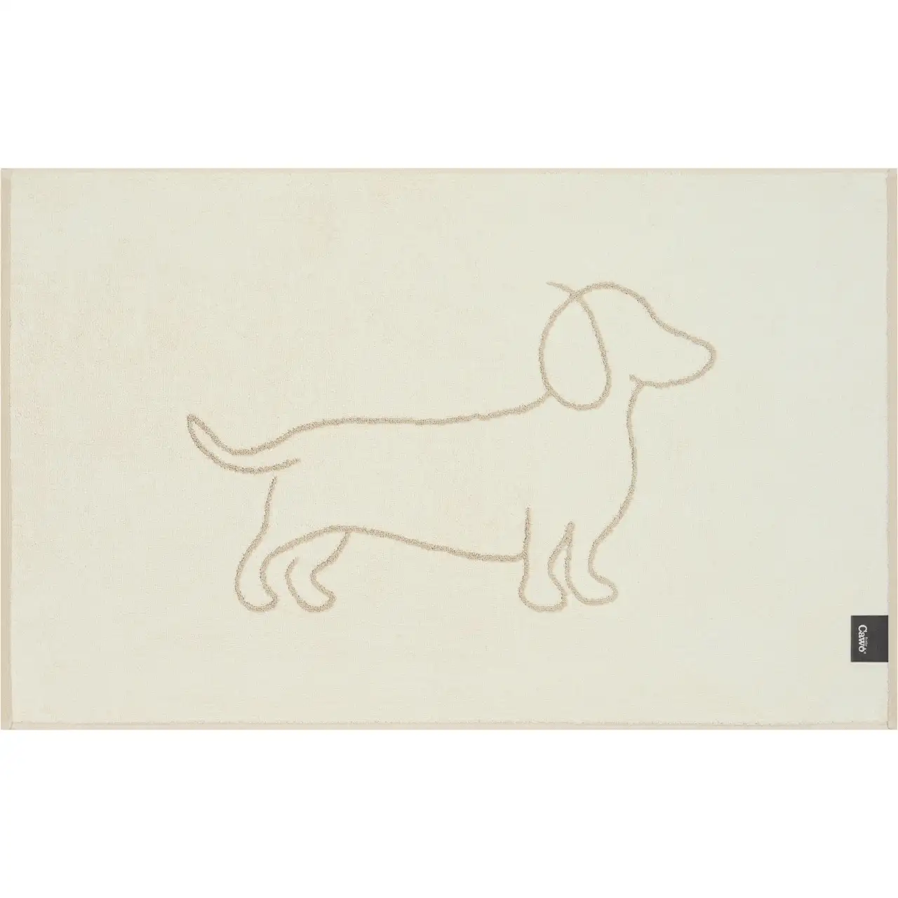Cawö badmat We love Dogs 50x80cm natur beige 33 - Afbeelding 3