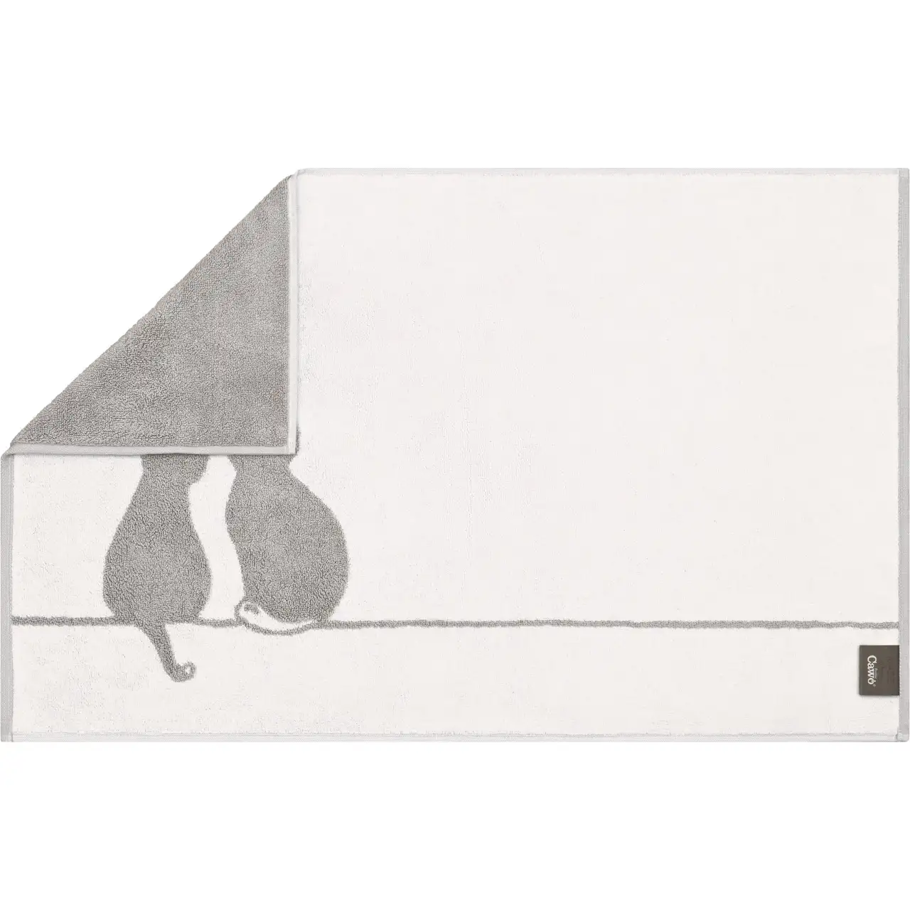 Cawö badmat Cute Cats 50x80cm platin wit 76 - Afbeelding 5