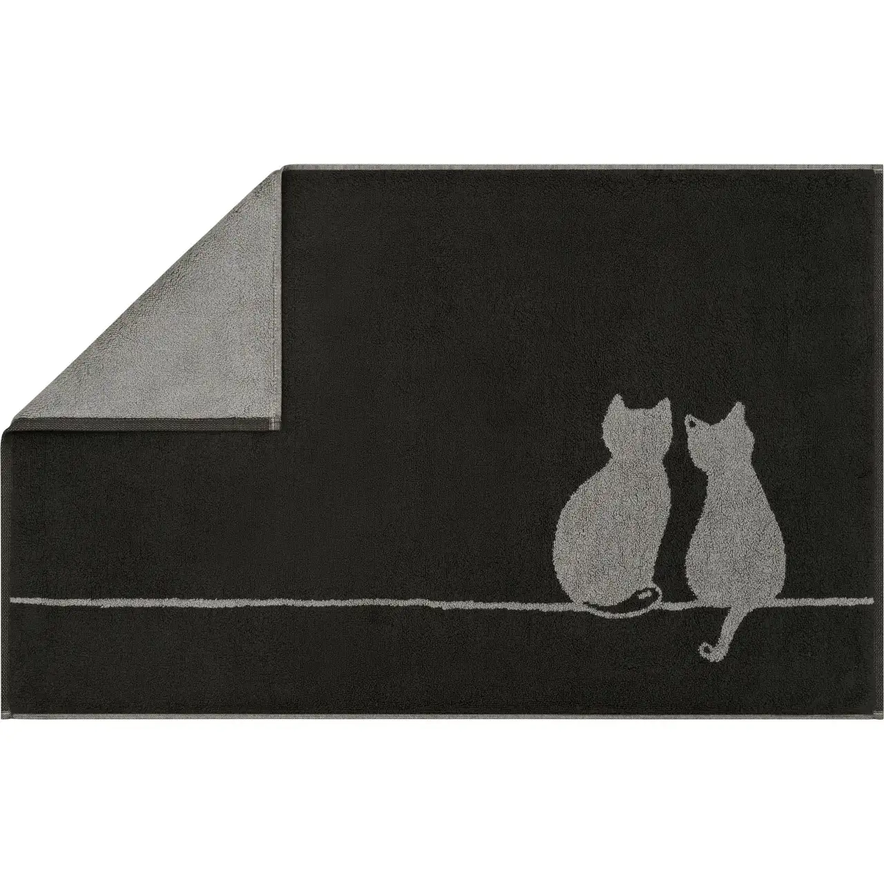 Cawö badmat Cute Cats 50x80cm basalt platin 77