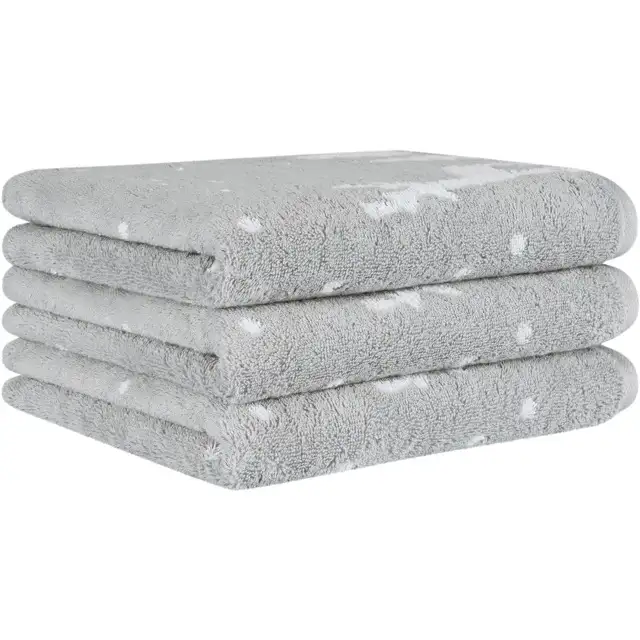 Cawö badserie Rudi im Schnee 6271 platin-weiss - Handdoek 50x100cm - Afbeelding 3