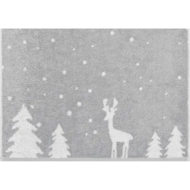 Cawö badserie Rudi im Schnee 6271 platin-weiss - Handdoek 50x100cm - Afbeelding 4