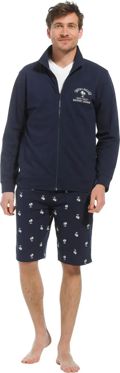 Pastunette pyjama jas lange mouw (dark blue, 63221-618-8) - XL - Afbeelding 2
