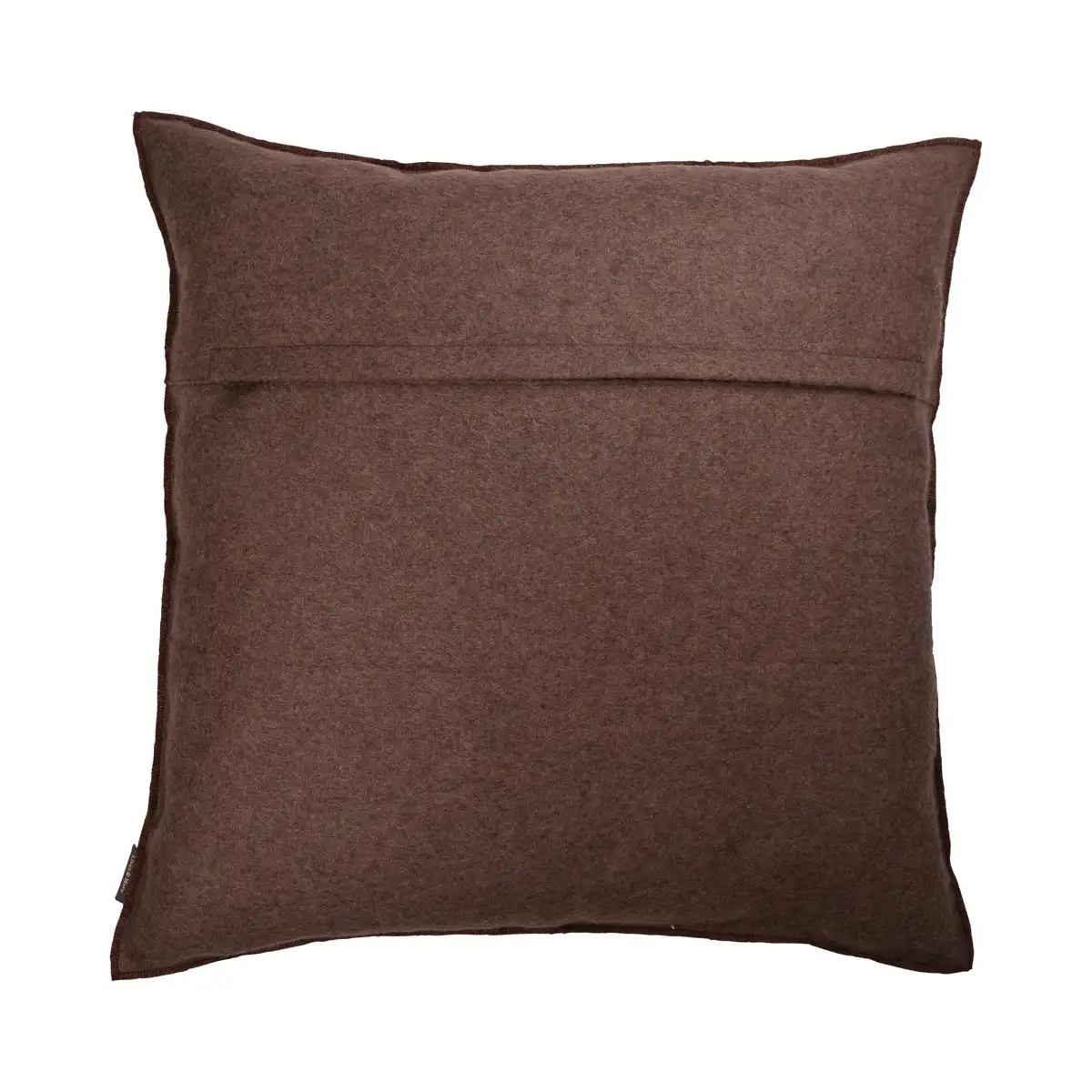 Linen en More sierkussen Timber (dark taupe-cacao, 43x43cm) - Afbeelding 2