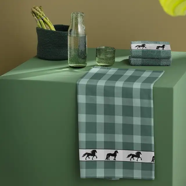 DDDDD keukendoek Shanti green - Afbeelding 2