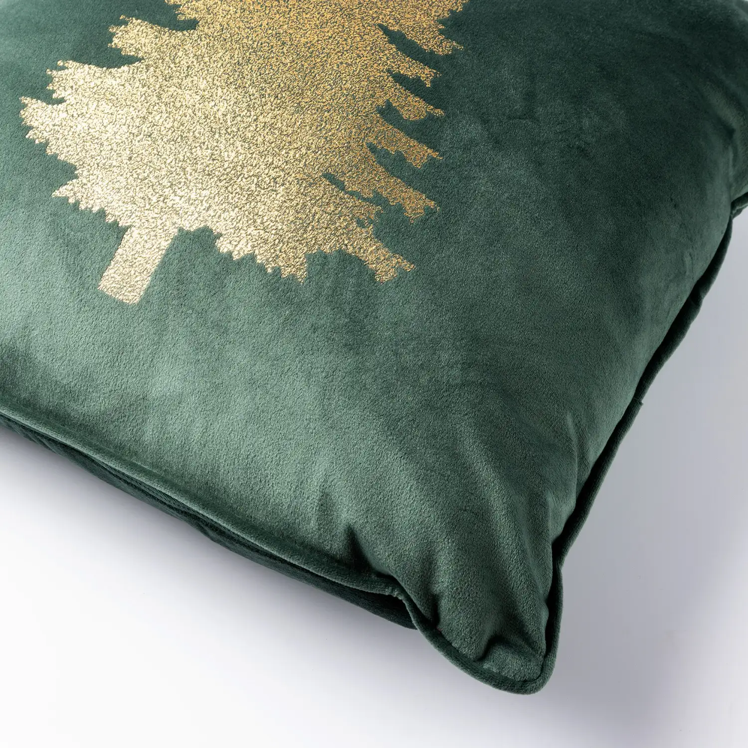 Kerst sierkussen Tree 45x45cm mountain view - Afbeelding 2