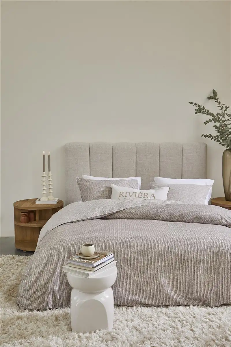 Riviera Maison dekbedovertrek Twisted sand - 1-persoons 140x200/220cm + 1 sloop - Afbeelding 3