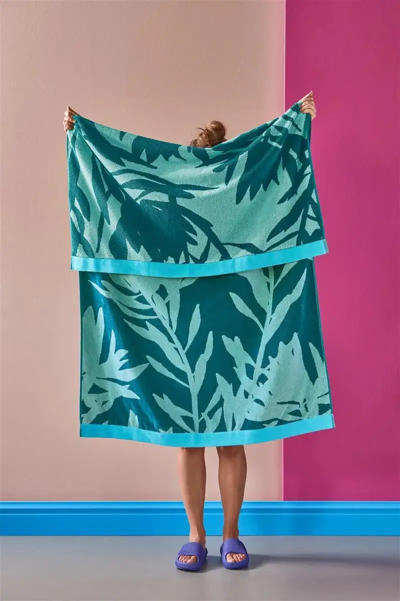 Kaat strandlaken Bermuda blue green 100x180cm - Afbeelding 2