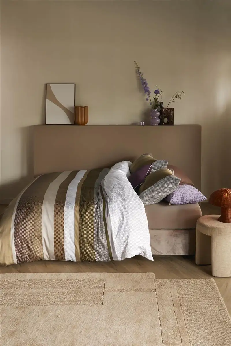 Beddinghouse dekbedovertrek Rhys gold satijn - 1-persoons 140x200/220cm + 1 sloop - Afbeelding 3