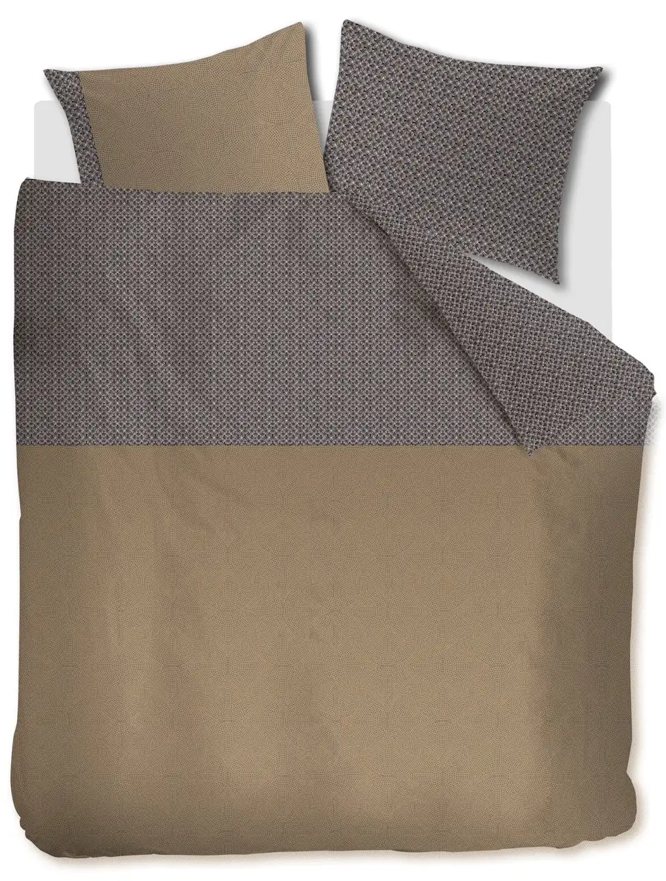 Beddinghouse dekbedovertrek Anani lyocell taupe - lits-jumeaux 240x200/220 + 2 slopen - Afbeelding 4