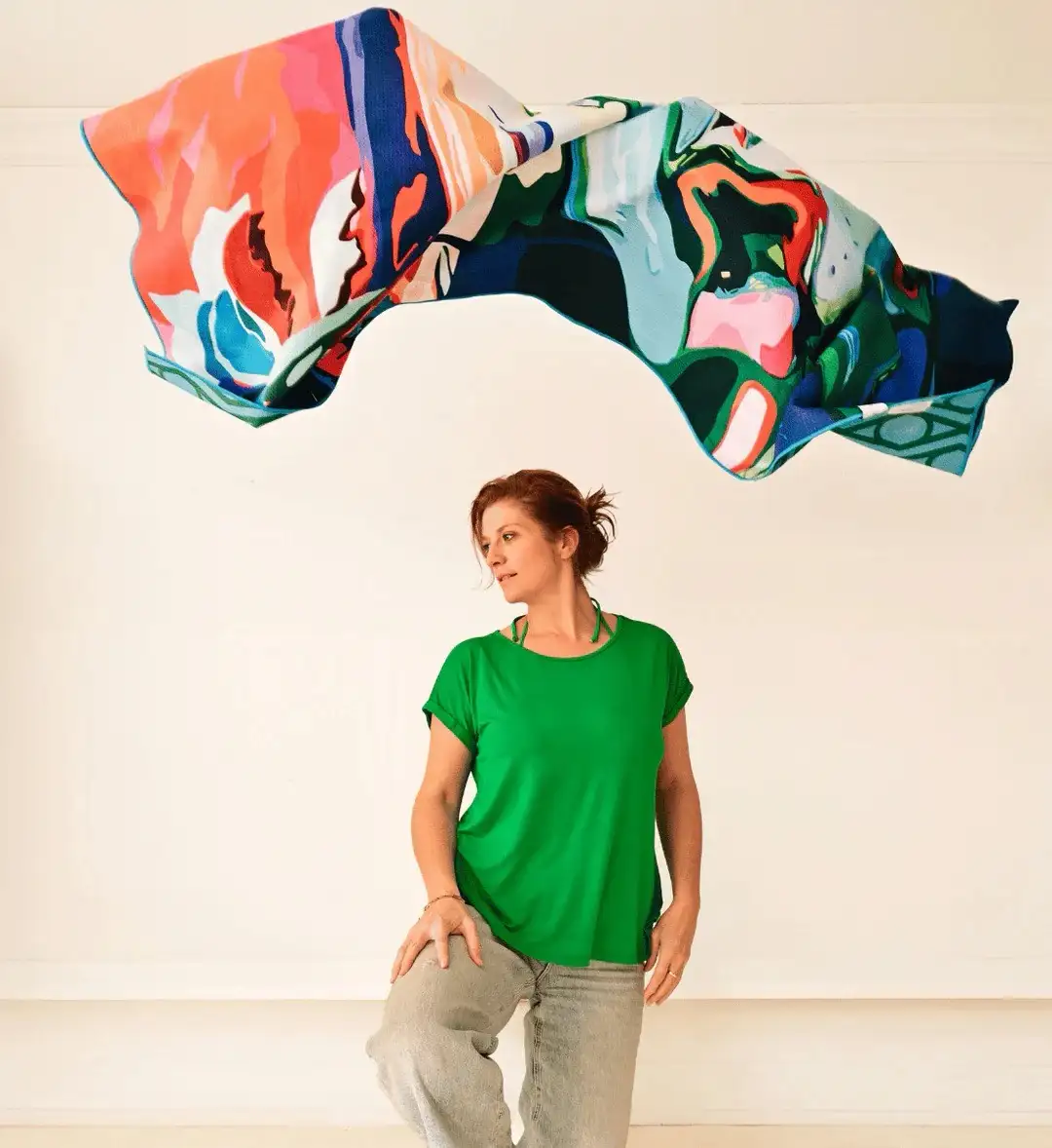 Buvanha reishanddoek Bali 200x90cm - Afbeelding 5