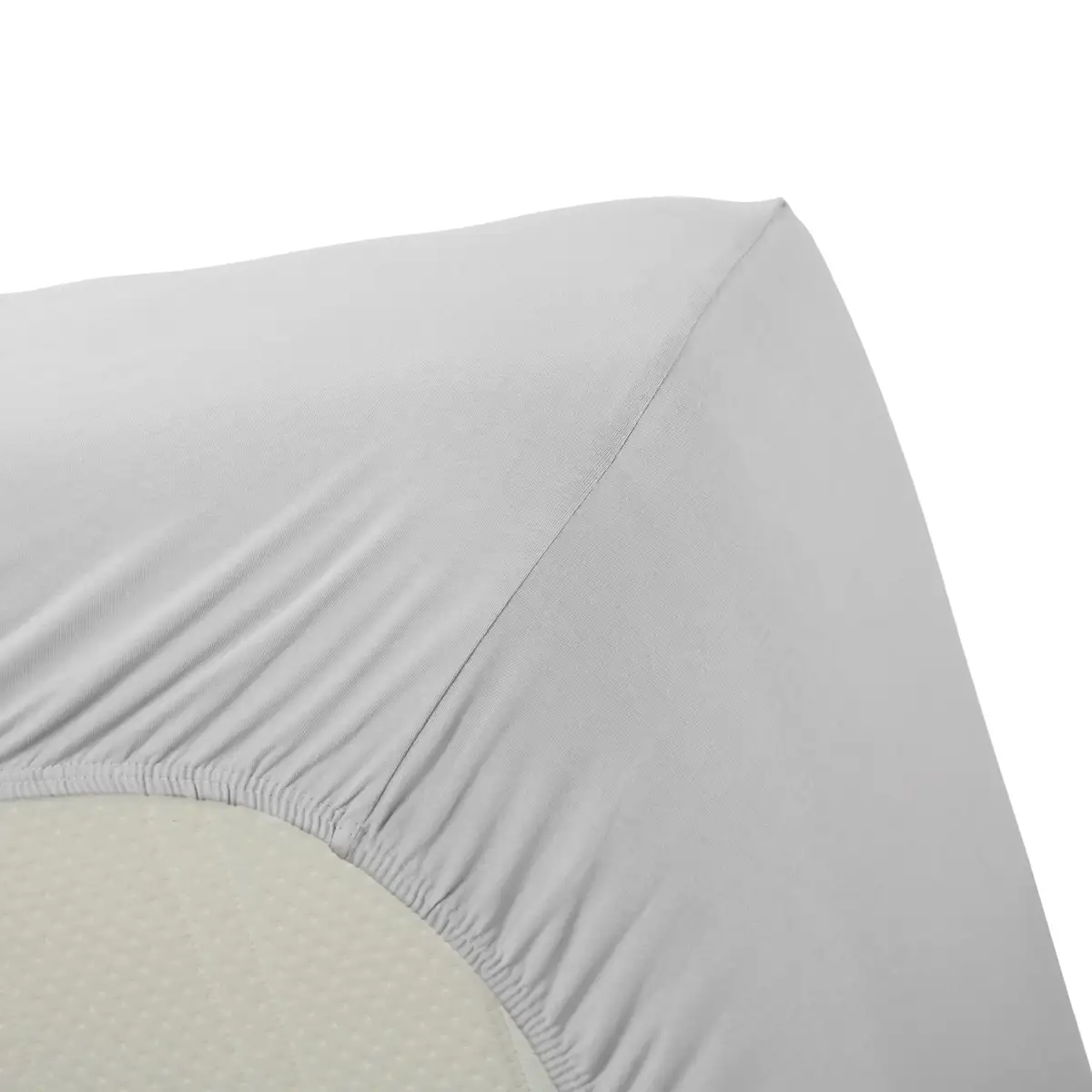 Bonnanotte hoeslaken zware kwaliteit - Hoge hoek (lichtgrijs, 40cm) - 90/100-200/220 - Afbeelding 2