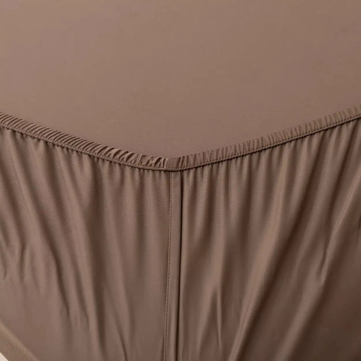 Boomba Bamboo premium topper hoeslaken coffee brown - 160x200 - Afbeelding 2
