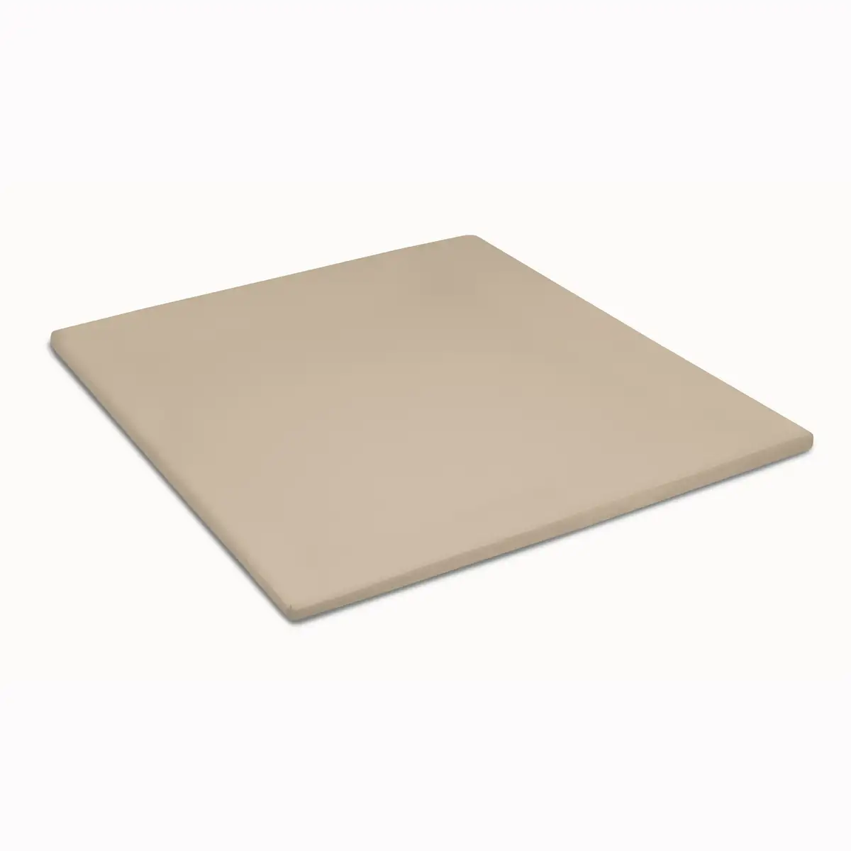 Damai organic satijnen topper hoeslaken taupe 100x200 - 100x200 - Afbeelding 2