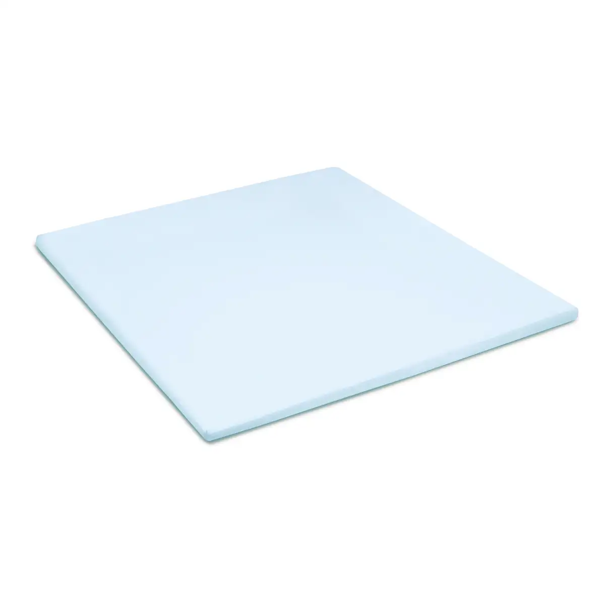 Damai organic satijnen topper hoeslaken sky blue - 140x210 - Afbeelding 3