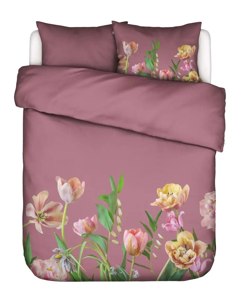 Essenza dekbedovertrek Eloise katoensatijn mauve 260x200/220 - lits-jumeaux 260x200/220 + 2 slopen - Afbeelding 5