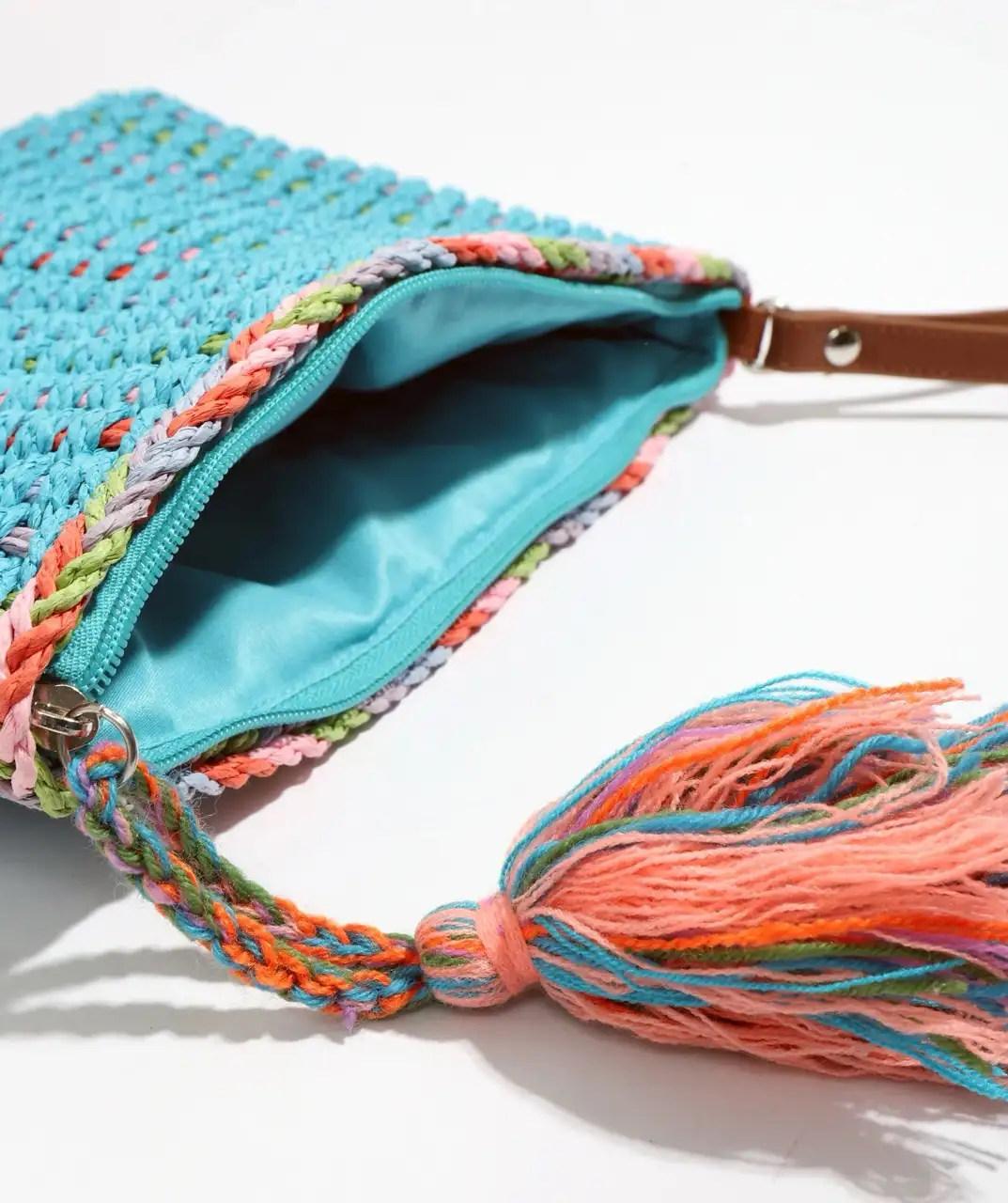 Pia Rossini Fifi Clutch tas pale turquoise 25x20cm - Afbeelding 2