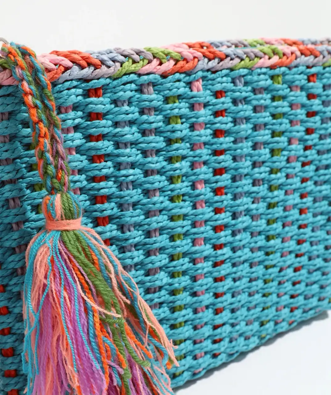 Pia Rossini Fifi Clutch tas pale turquoise 25x20cm - Afbeelding 3