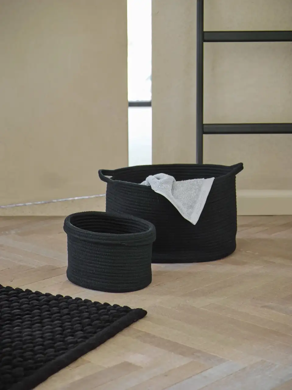 Aquanova opbergmand Rena small midnight black 901 - Afbeelding 3
