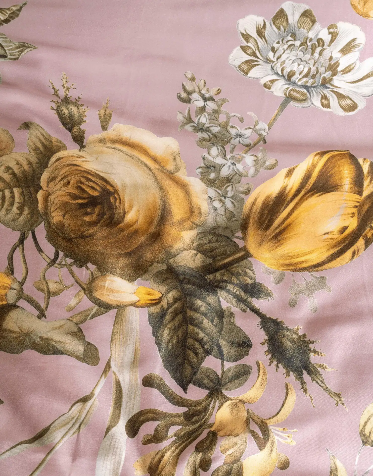 Essenza dekbedovertrek Florean bio-satijn blush pink - 1-persoons 140x200/220cm + 1 sloop - Afbeelding 5