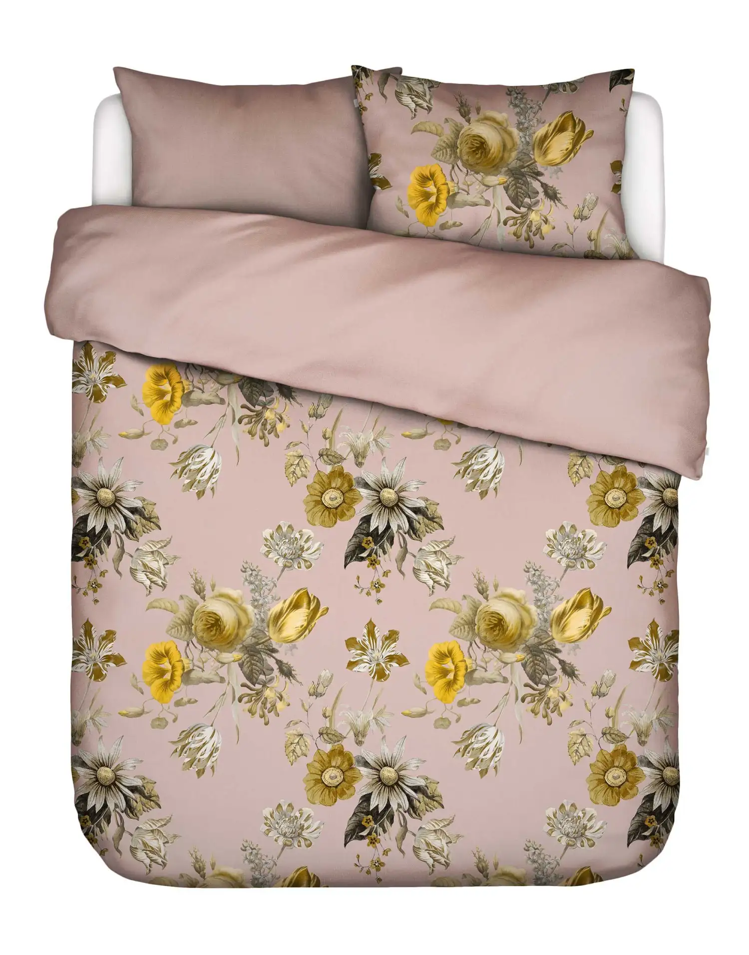 Essenza dekbedovertrek Florean bio-satijn blush pink - 1-persoons 140x200/220cm + 1 sloop - Afbeelding 4